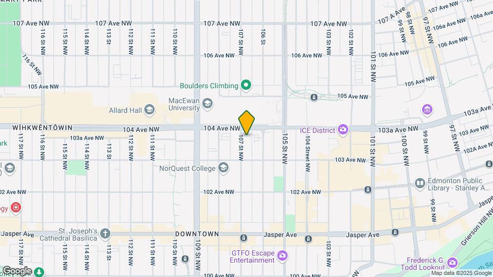 10309 107 St NW Map and Location Details