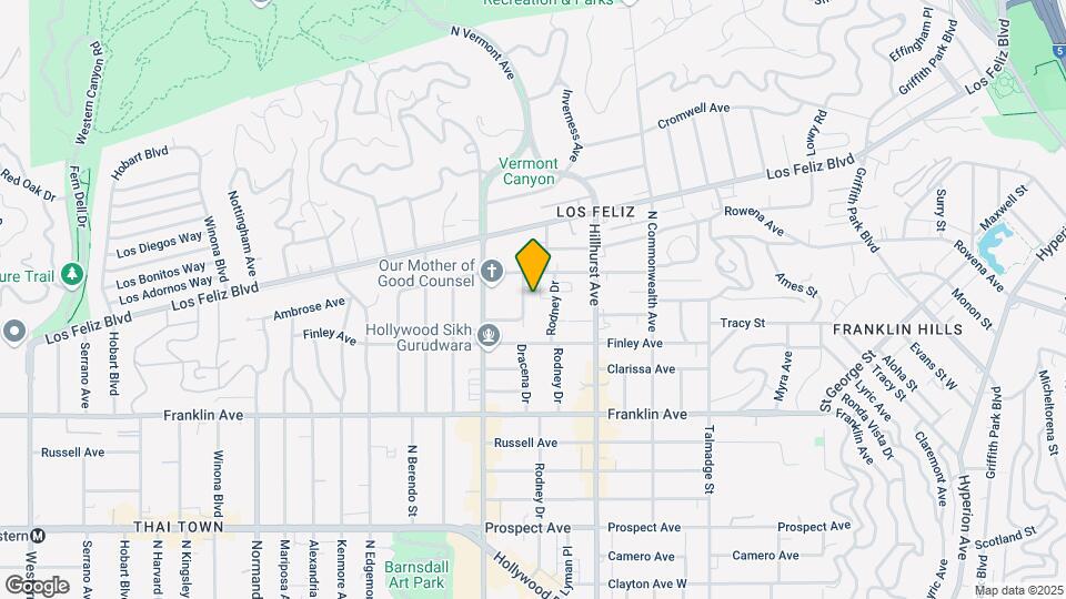 2050 Dracena Drive Map and Location Details