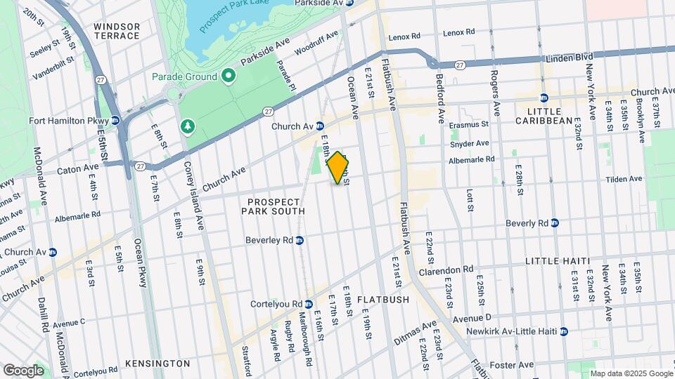 189 E 18th St Map and Location Details