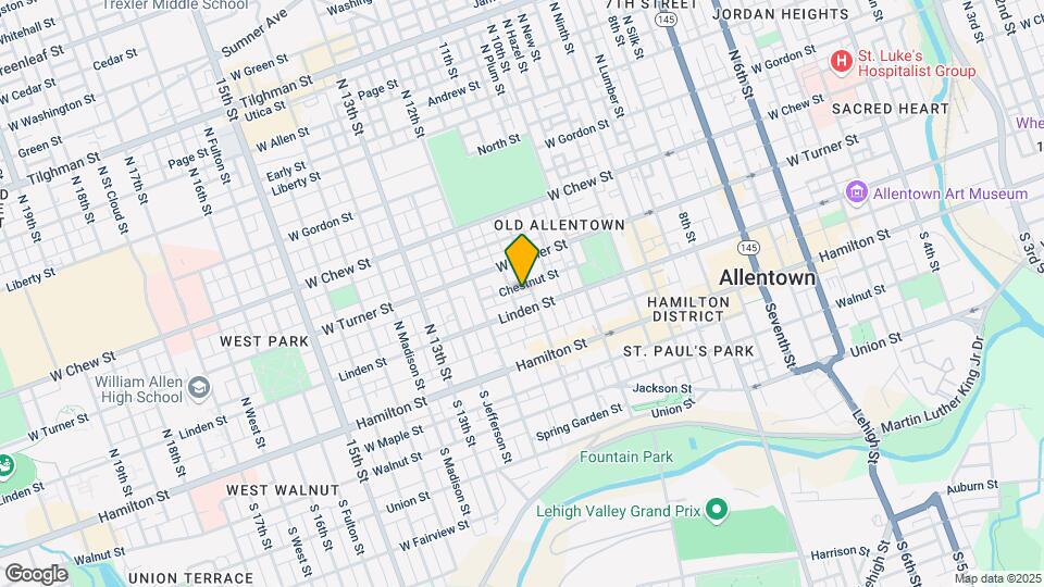 116 N 11th St Map and Location Details