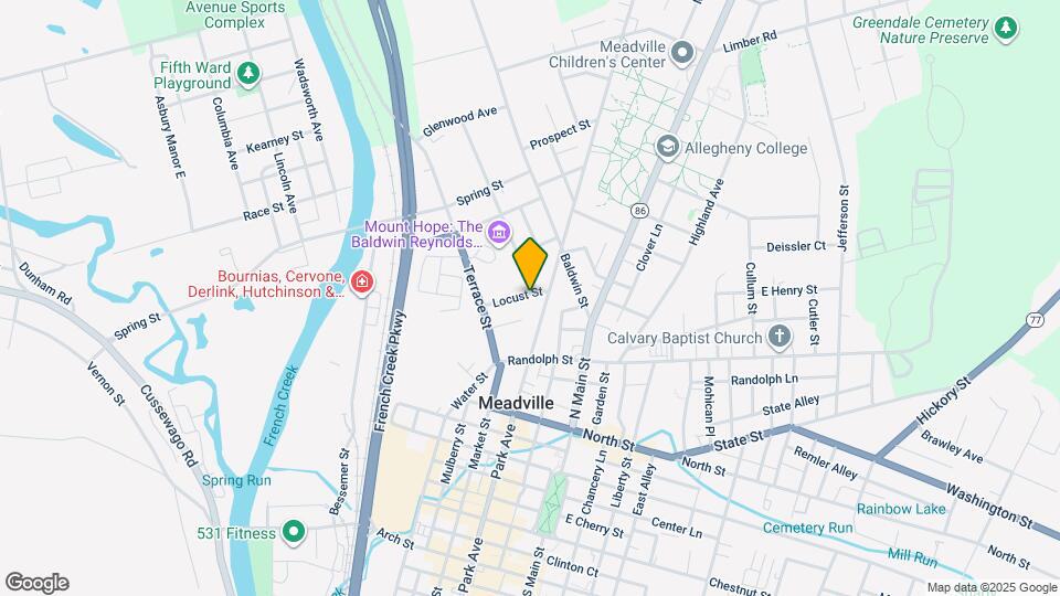 250 Locust St Map and Location Details