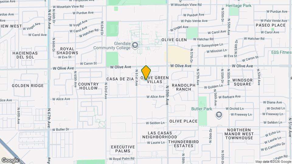 6058 W Golden Ln Mapa y Detalles de la Ubicación