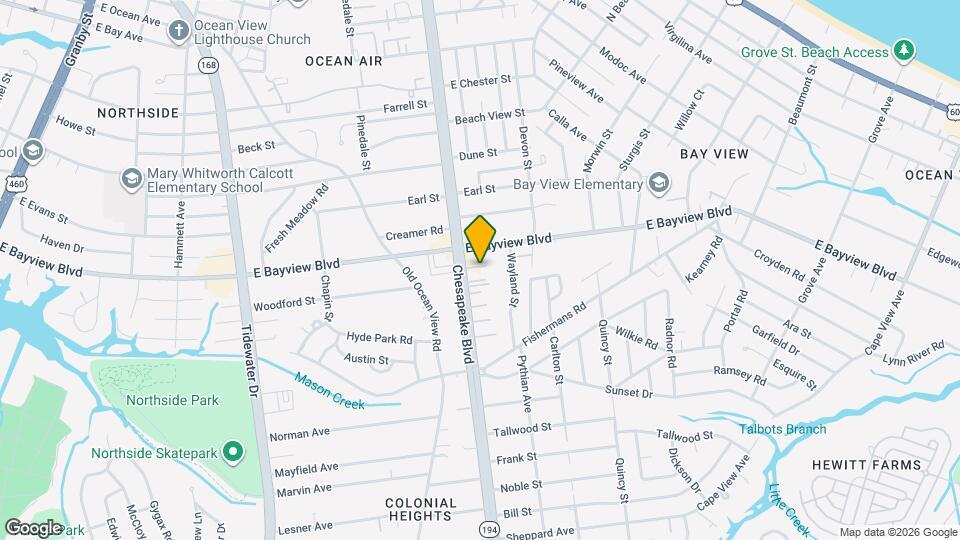 8582 Chesapeake Blvd, Unit 309, Unit 309 Map and Location Details