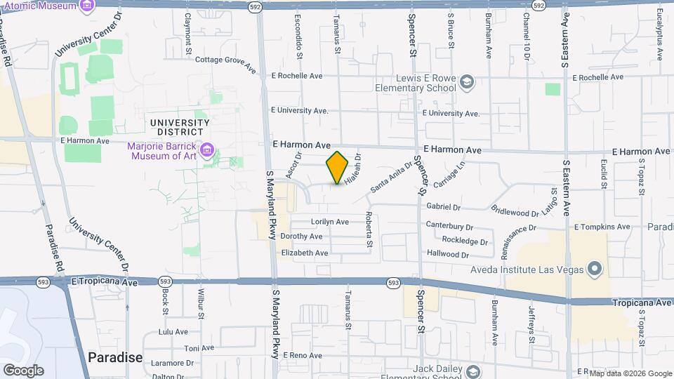 1477 Hialeah Dr Map and Location Details