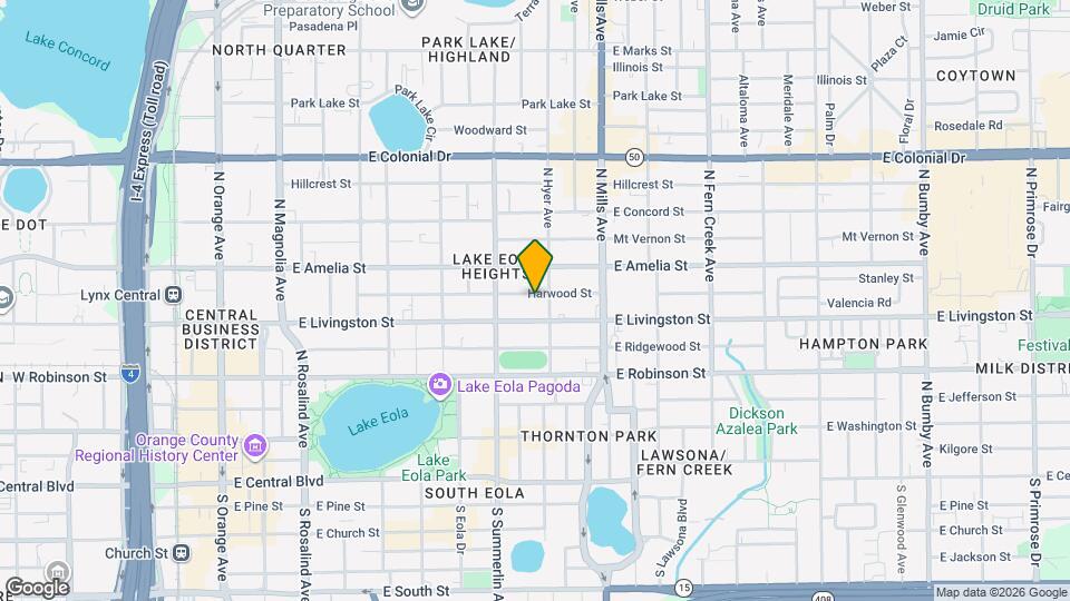 812 Harwood St Map and Location Details