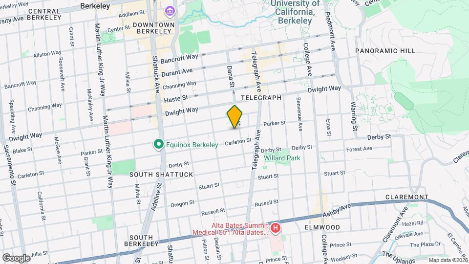 2390 Parker St Map and Location Details