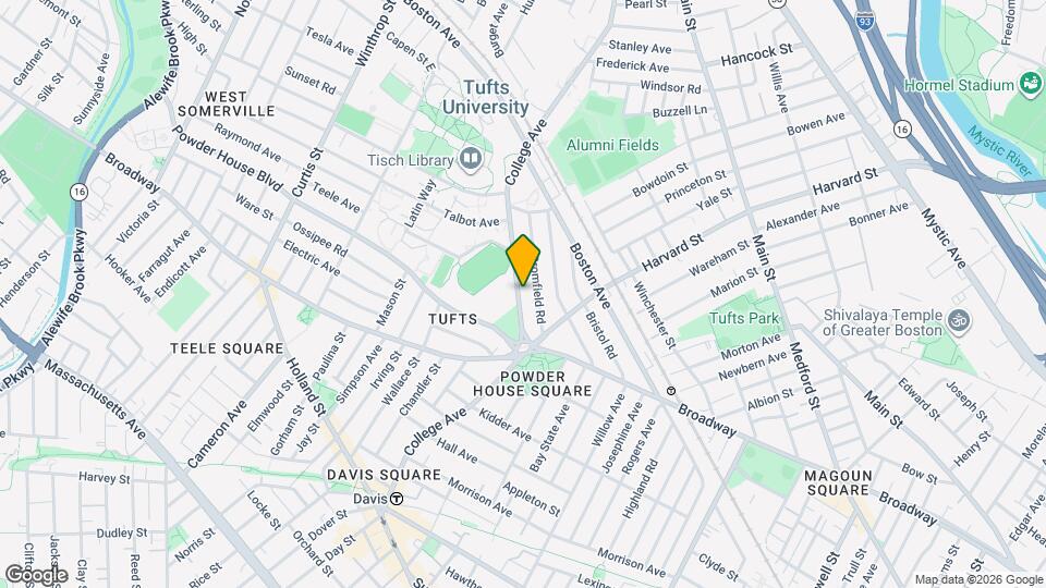 165 College Ave Map and Location Details