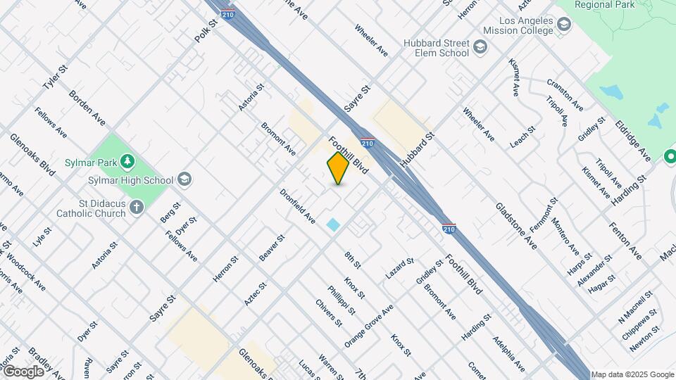 13710 Foothill Blvd Map and Location Details