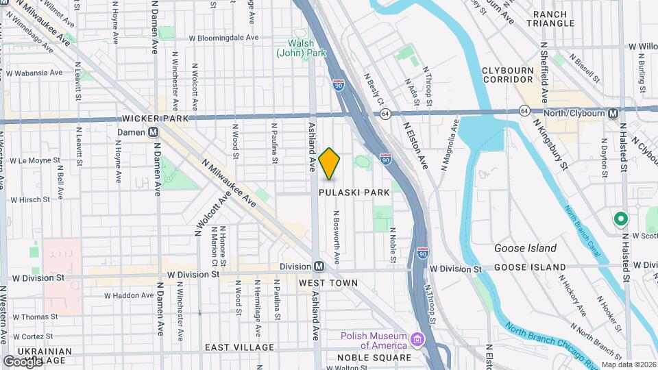 1410 N Bosworth Ave, Unit 1 Mapa y Detalles de la Ubicación