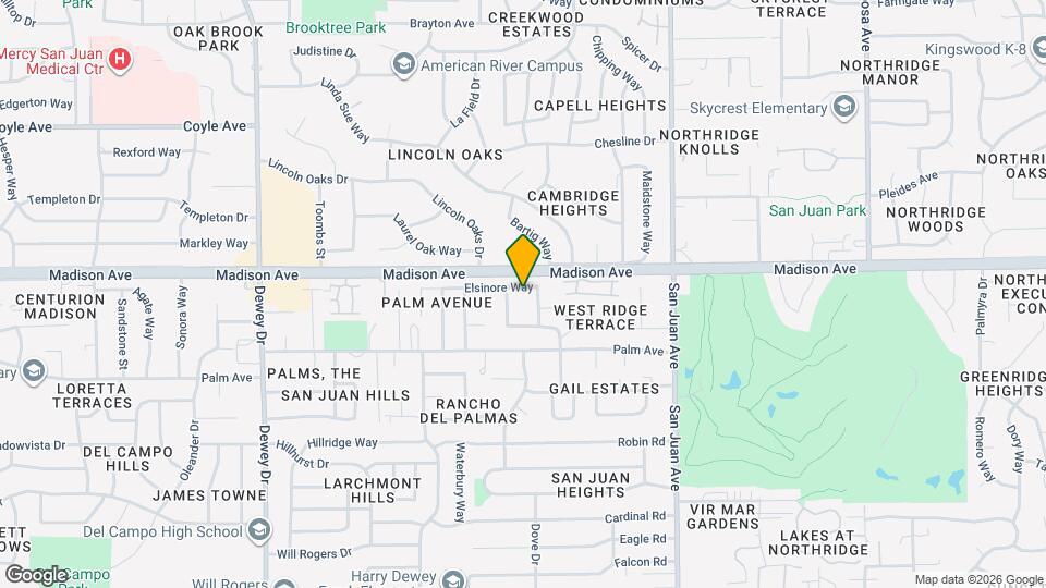 5365 Elsinore Way Map and Location Details