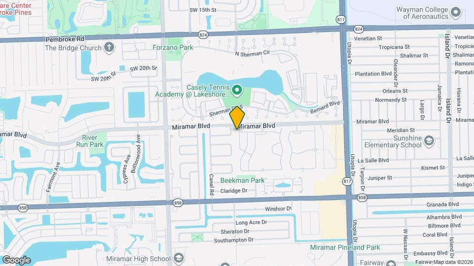 2540 SW 85th Terrace Map and Location Details