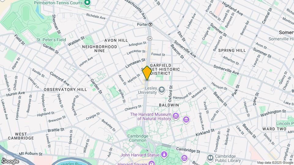 1675 Massachusetts Ave Map and Location Details