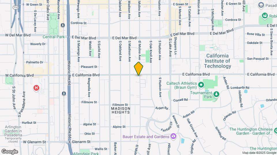 601 S El Molino Ave Map and Location Details