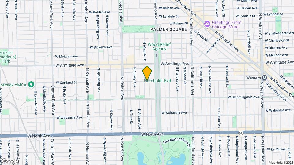 3023-3043 W Cortland St Map and Location Details