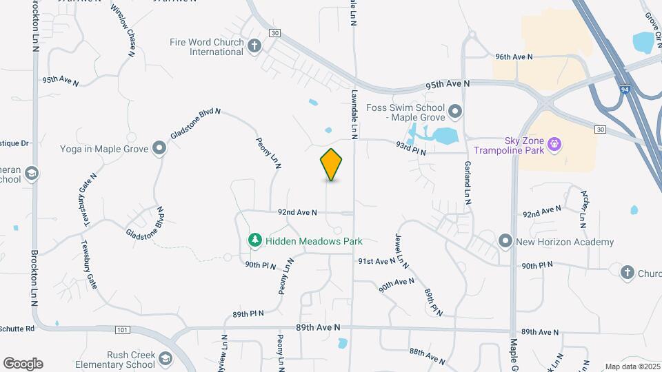 9244 Merrimac Ln N Map and Location Details