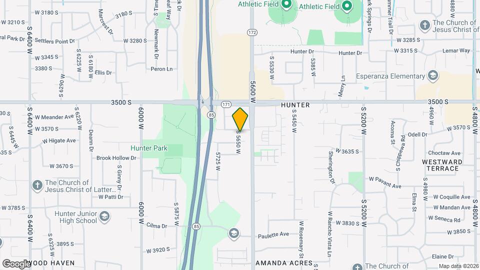 3593 S 5650 W, Unit Down Map and Location Details