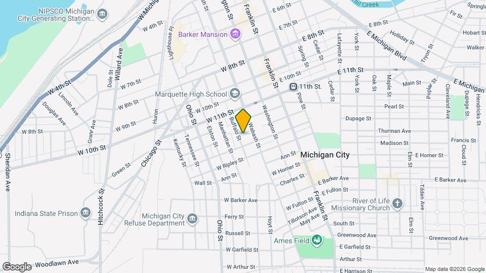 1304 Buffalo St Map and Location Details