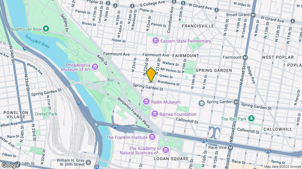 2109 Spring Garden St Map and Location Details