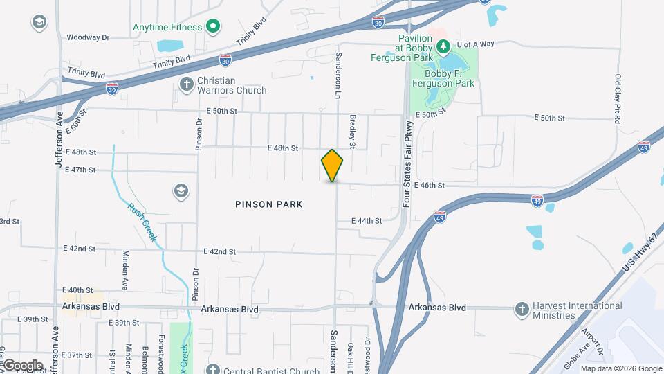 4521 Sanderson Ln Map and Location Details