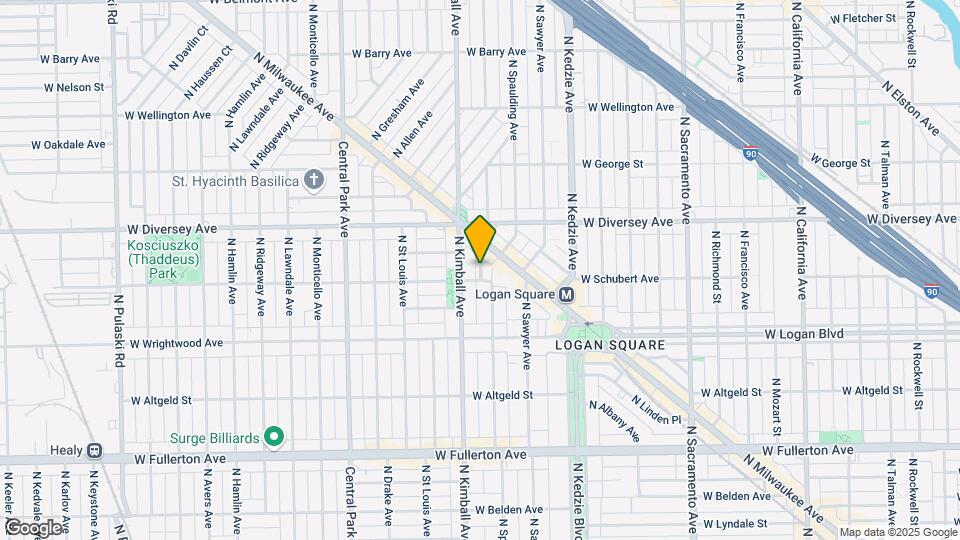 3304 W Schubert Ave Map and Location Details