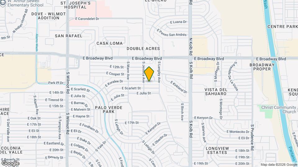 6814 E Koralee St Map and Location Details