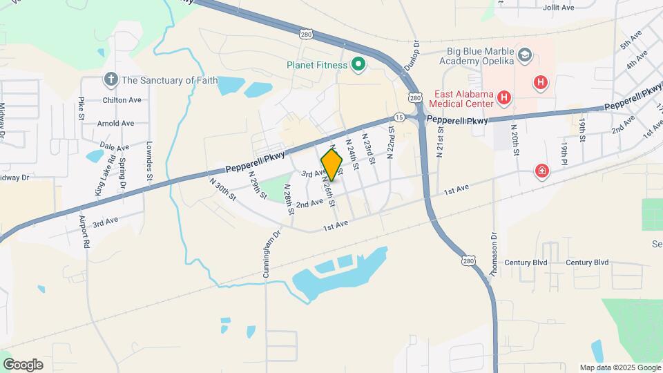 205 N 26th St Map and Location Details