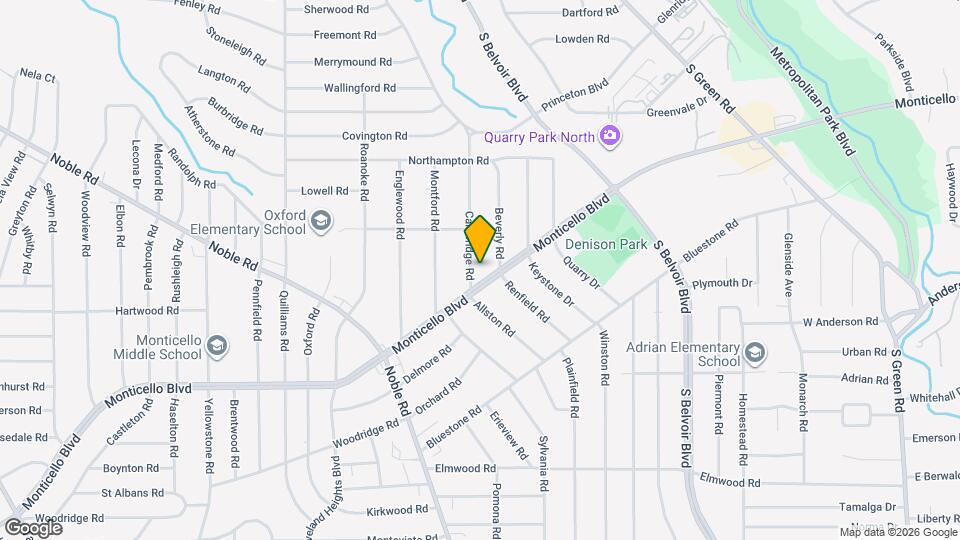 3965 Monticello Blvd Mapa y Detalles de la Ubicación