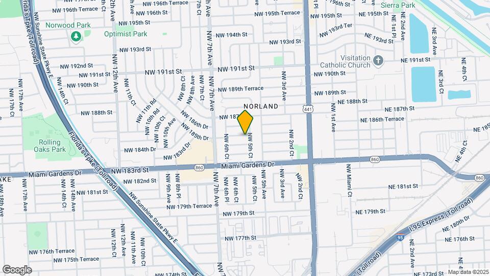 560 NW 185th St Map and Location Details