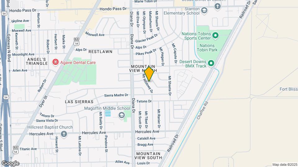 8640 Mt Whitney Dr Map and Location Details