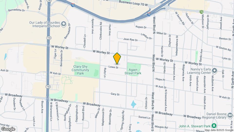 1403 Lowe St Map and Location Details