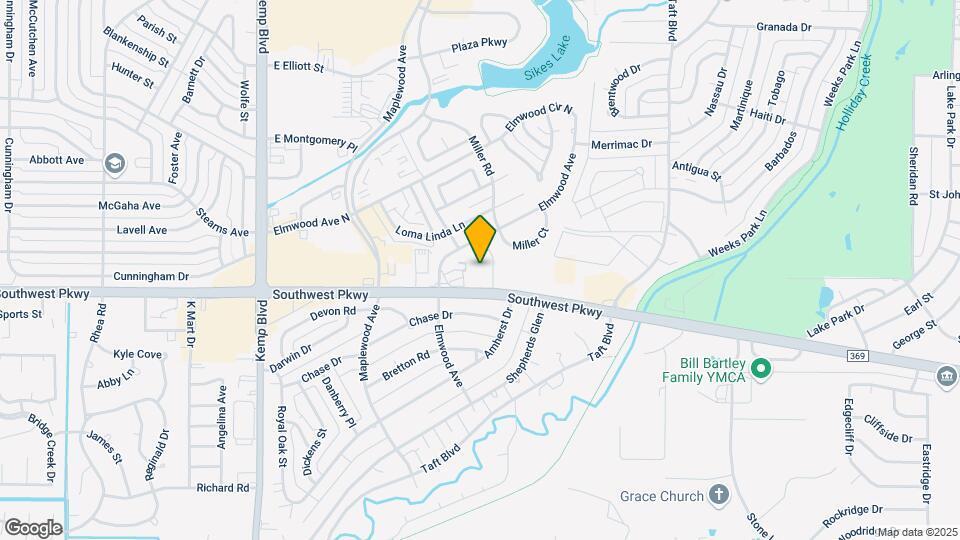 2612 Southwest Pkwy Map and Location Details
