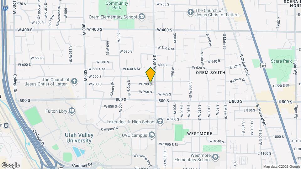 421 S 700 W St Map and Location Details
