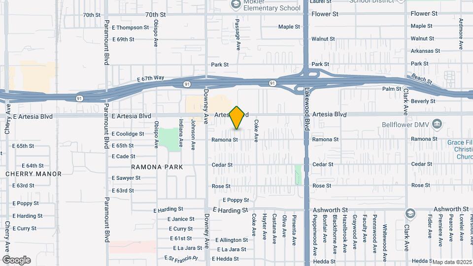 8605-8609 Ramona St Mapa y Detalles de la Ubicación