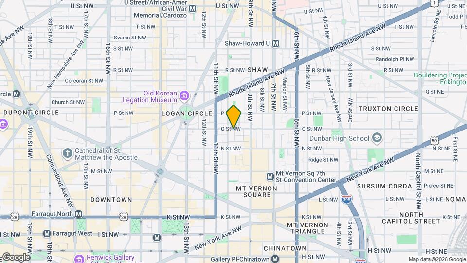 936 O St NW Map and Location Details