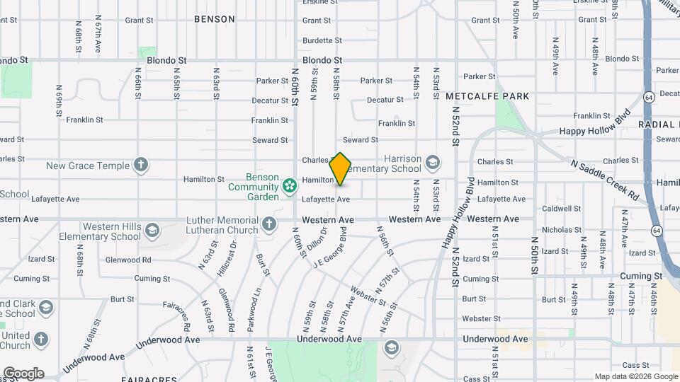 1305 N 58th St Map and Location Details