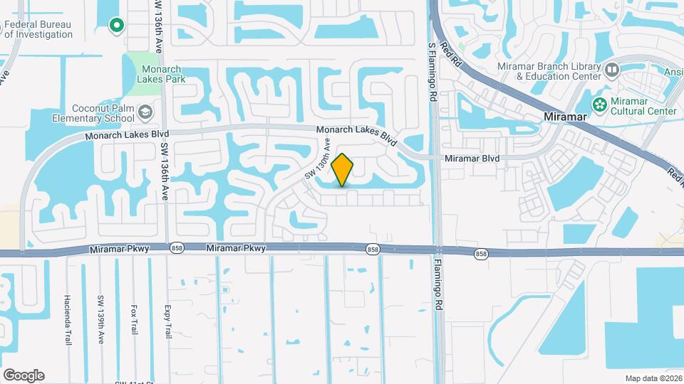 12907 SW 28th Ct Map and Location Details