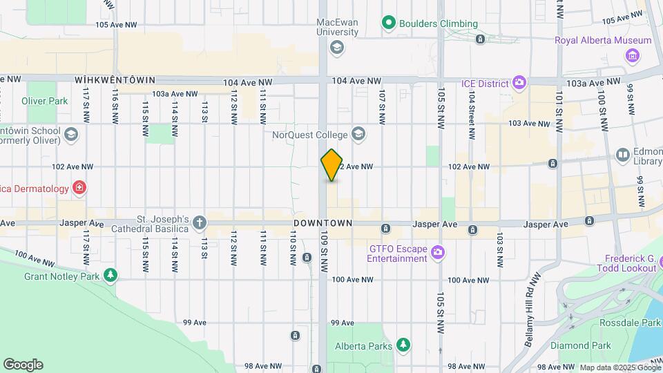 10145 109 St NW Map and Location Details