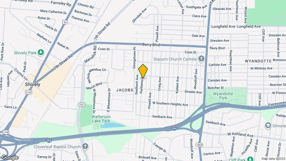 3665 Parthenia Ave Map and Location Details