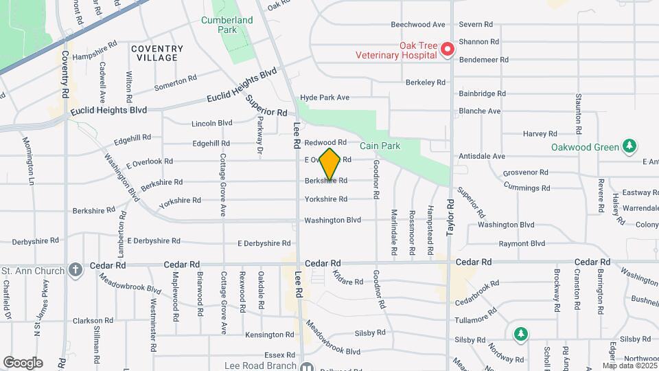 3250 Berkshire Rd Map and Location Details