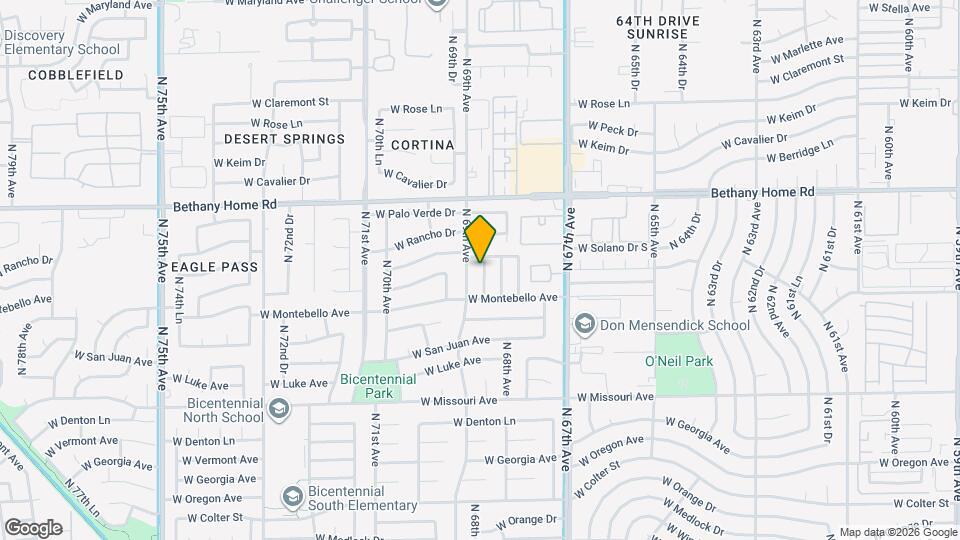 5736 N 68th Dr Map and Location Details