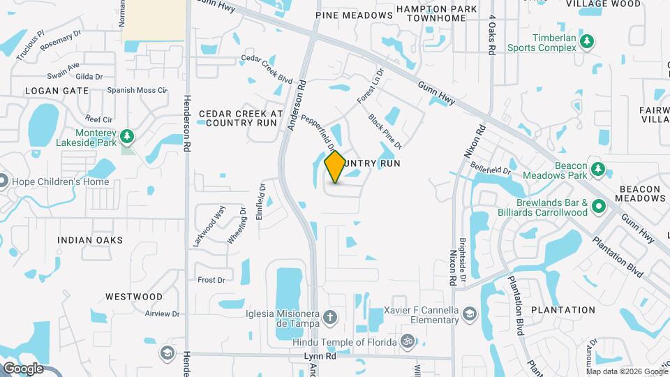 12320 Cloverstone Dr Mapa y Detalles de la Ubicación