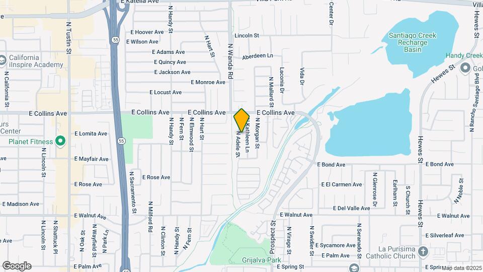 807 N Adele St Map and Location Details