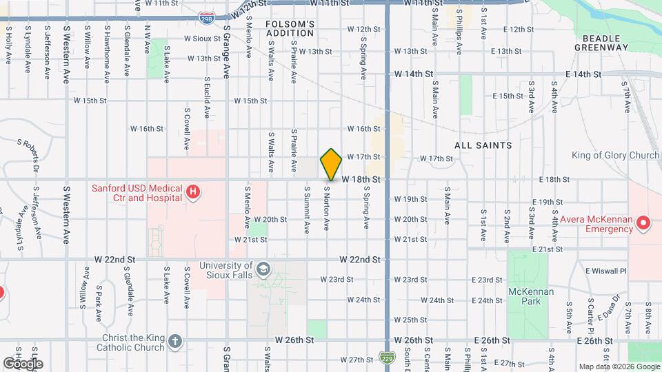 731 W 18th St Map and Location Details