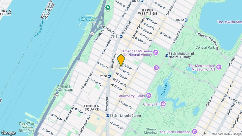155-157 W 74th St Map and Location Details