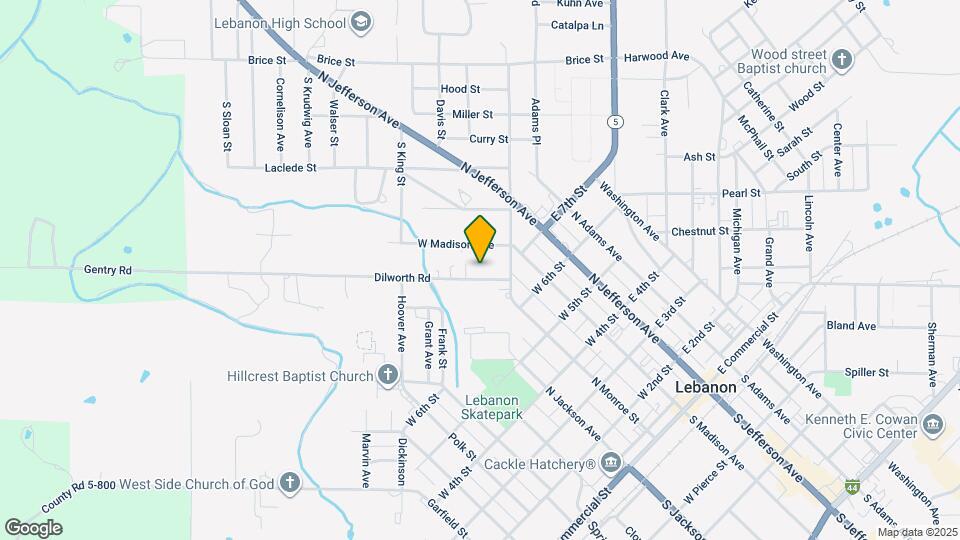 489 Dilworth Rd Map and Location Details