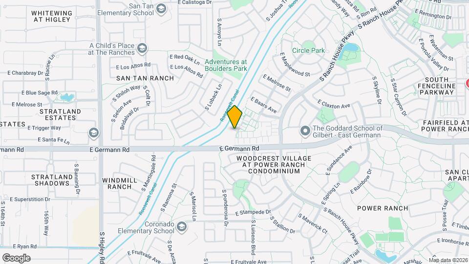 3952 S Napa Ln Map and Location Details