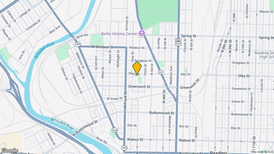 638 N 2nd St Map and Location Details