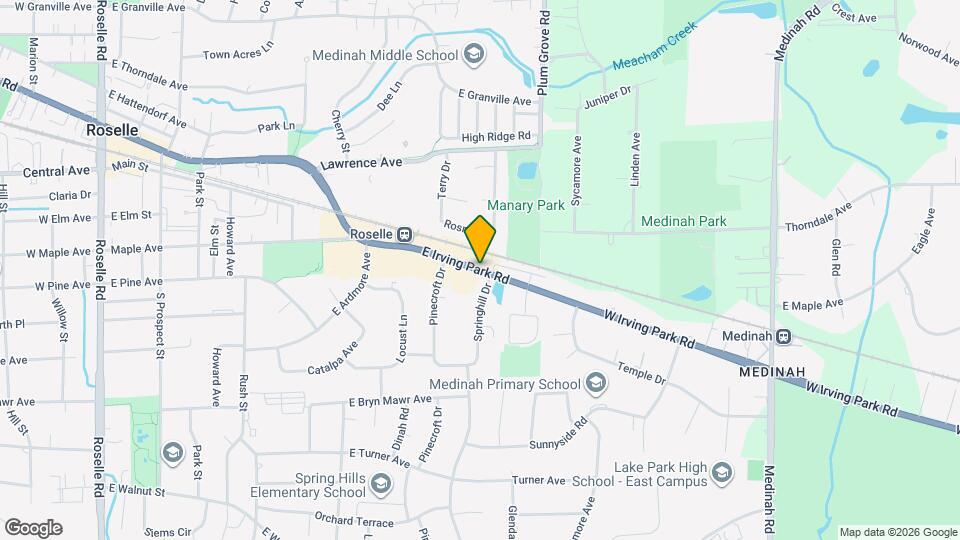 820 E Irving Park Rd Map and Location Details