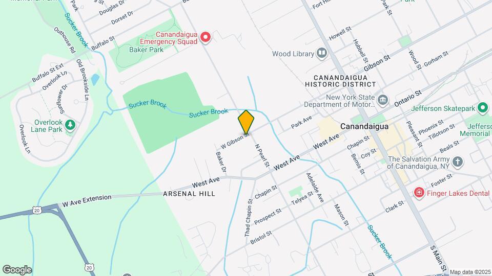 201 W Gibson St Map and Location Details