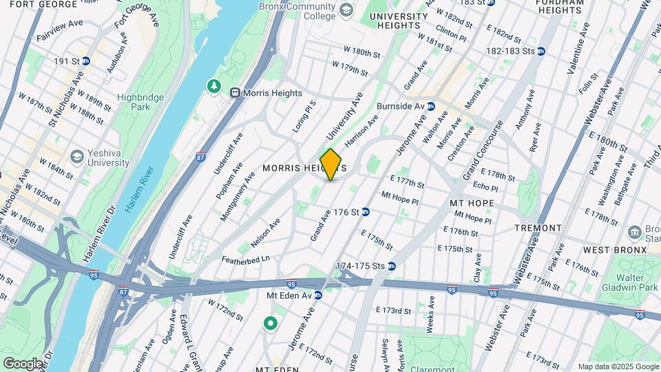1730 Harrison Ave Mapa y Detalles de la Ubicación